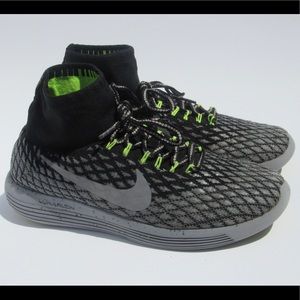 Nike Lunarepic Flyknit Shield Running Shoes Black